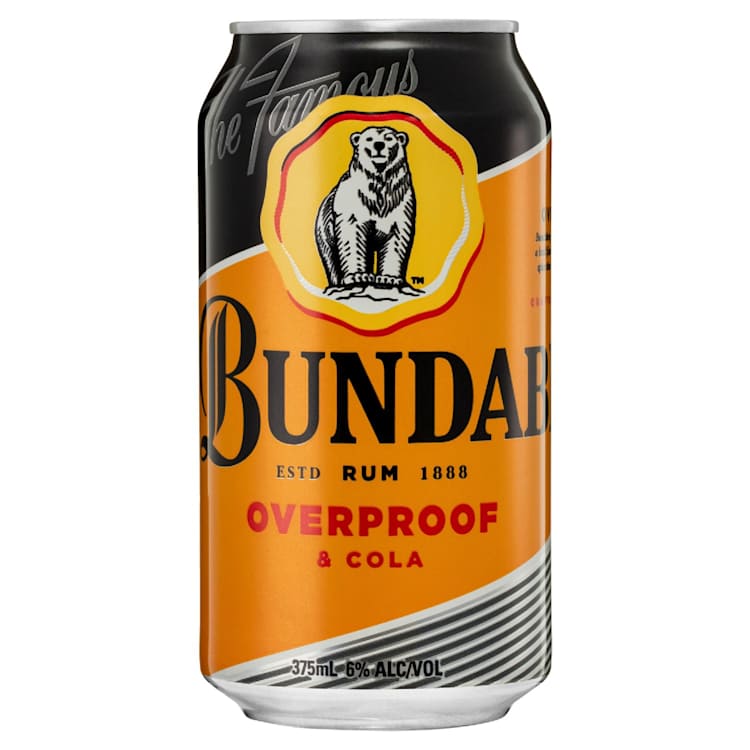 Bundaberg Overproof Rum & Cola Can