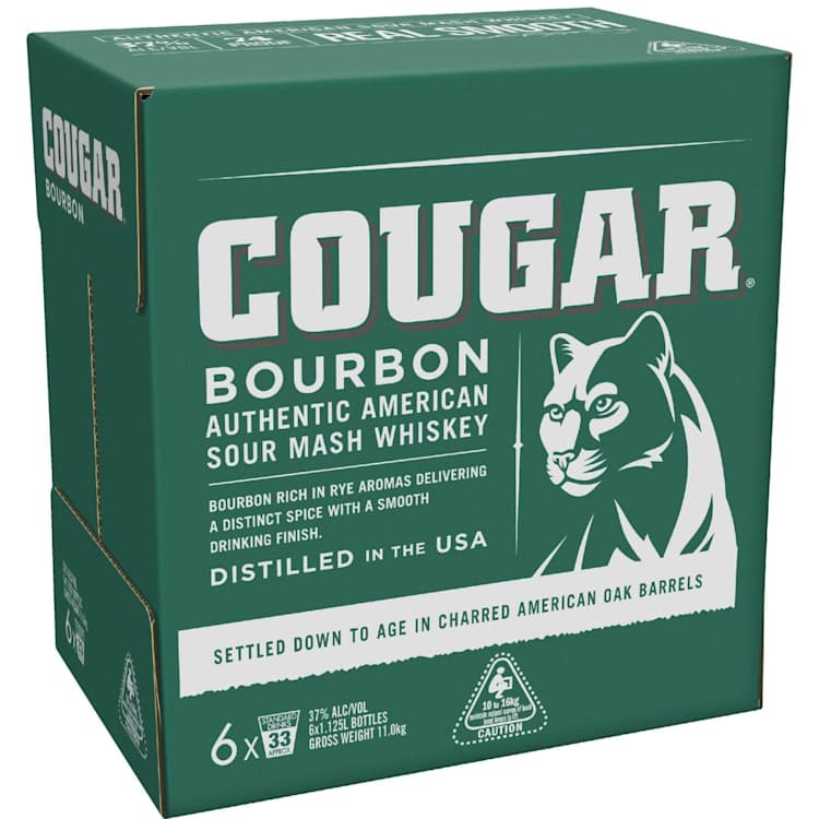 Cougar Bourbon 37.0 % 1.125L Bottle