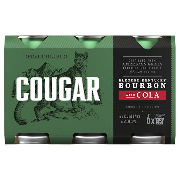 Cougar Bourbon & Cola 4.5% Can
