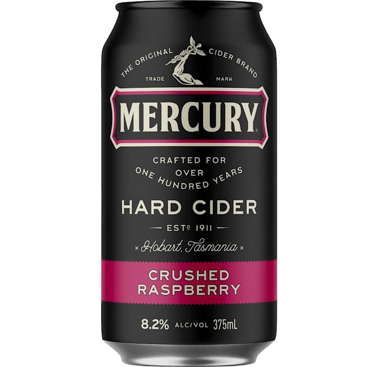 Mercury Hard Cider Crushed Raspberry 8.2% Can
