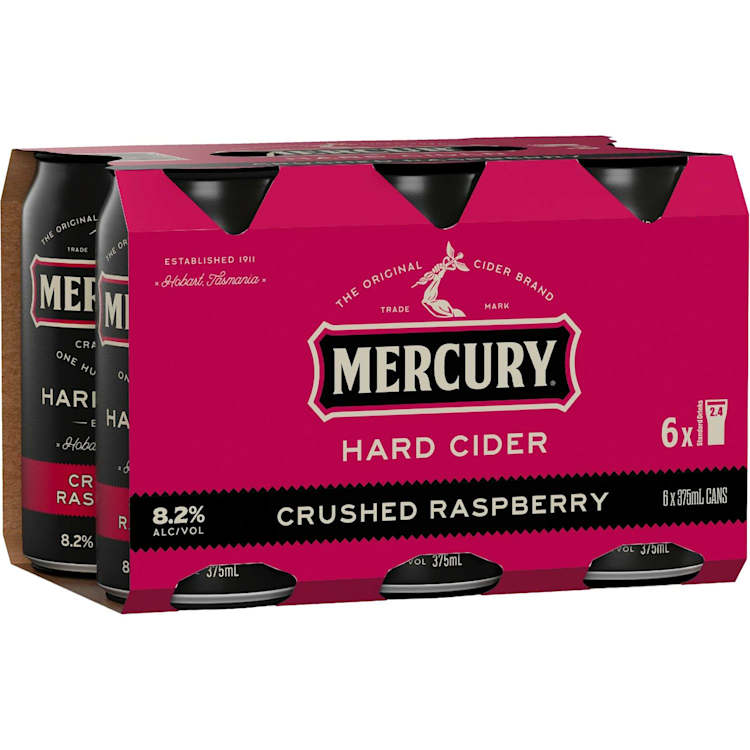 Mercury Hard Cider Crushed Raspberry 8.2%