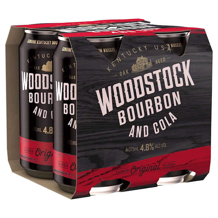 Woodstock Bourbon & Cola 4.8% Can