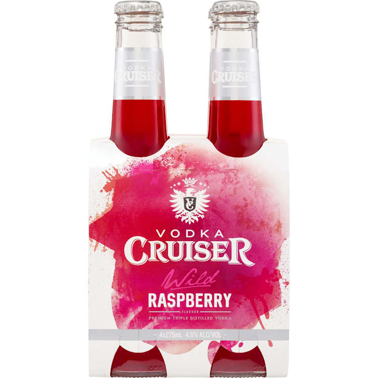 Vodka Cruiser Wild Raspberry 4.6% Bottle