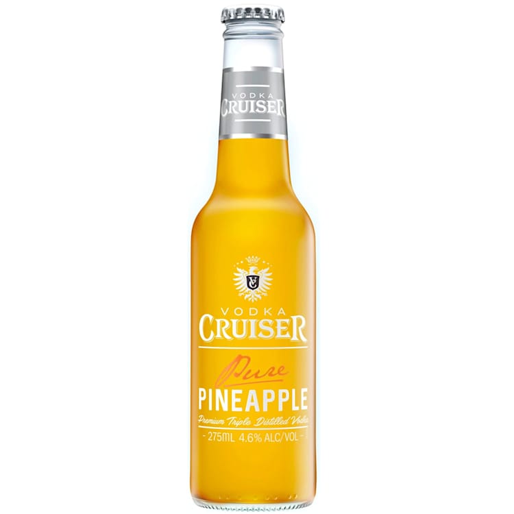 Vodka Cruiser Pure Pineapple 4.6% Bottle