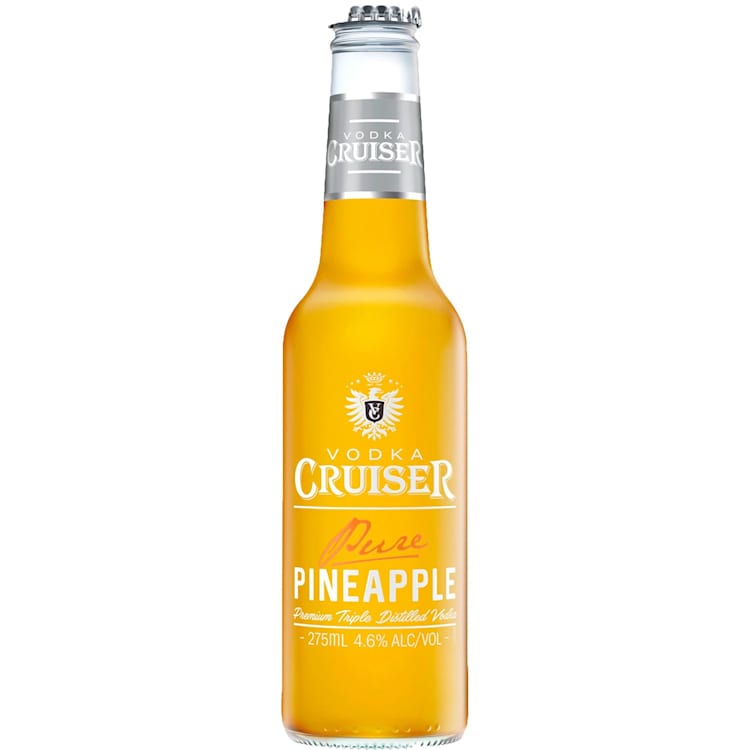 Vodka Cruiser Pure Pineapple 4.6% Bottle