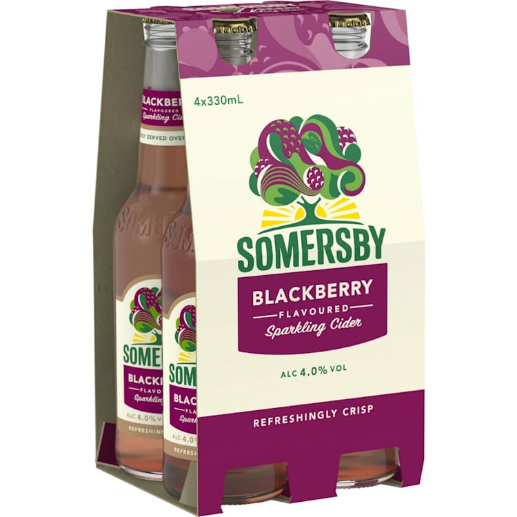 Somersby Blackberry Flavoured Cider 4.0% Bottle