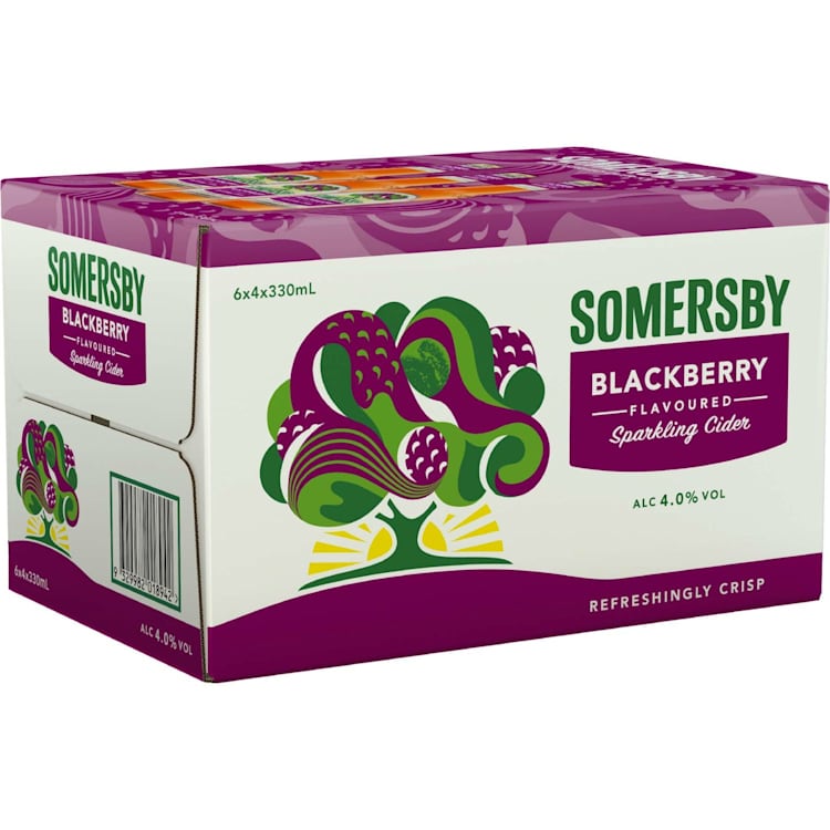 Somersby Blackberry Flavoured Cider 4.0% Bottle