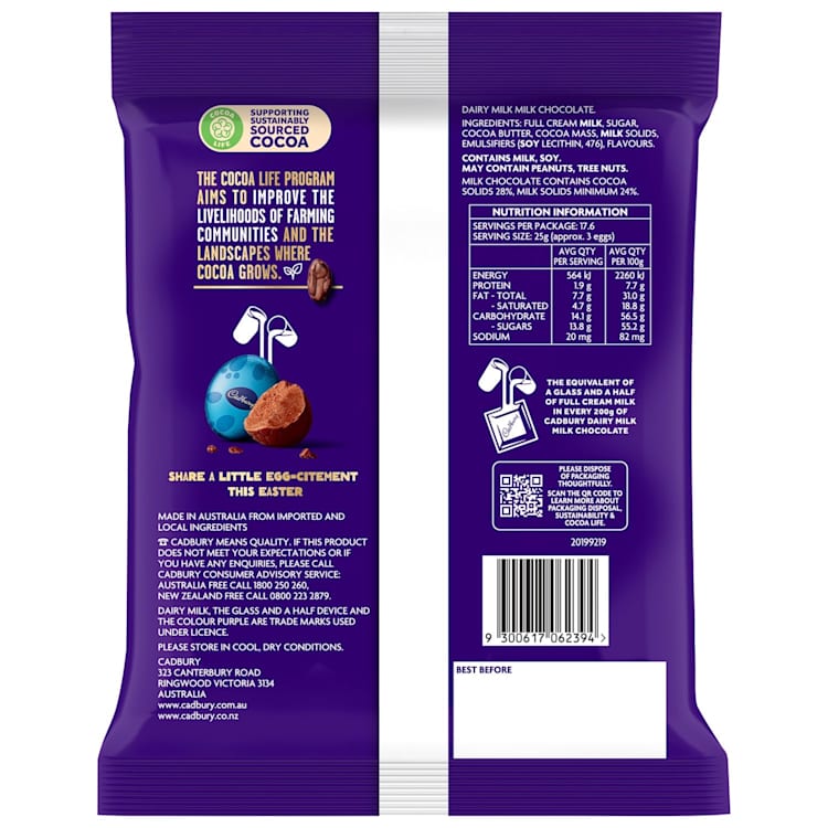 Cadbury Dairy Milk Easter Egg Bag