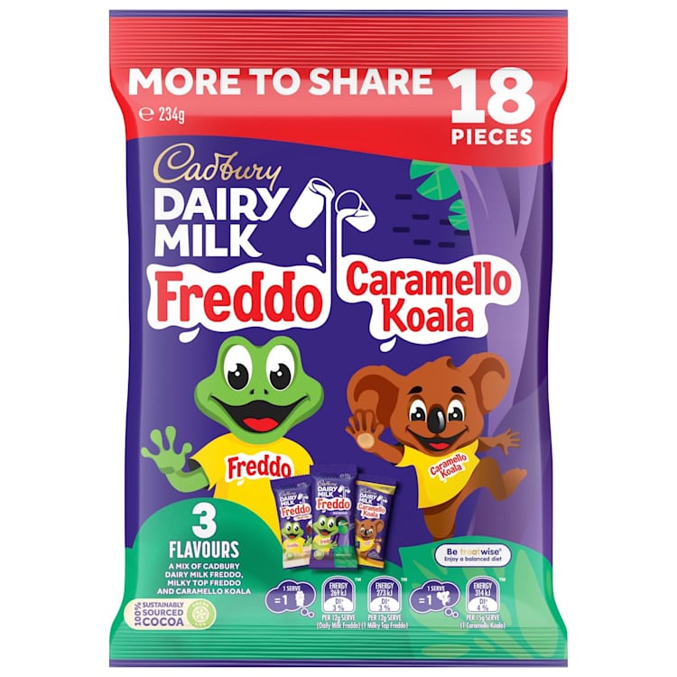 Cadbury Dairy Milk Freddo & Caramello Koala Sharepack