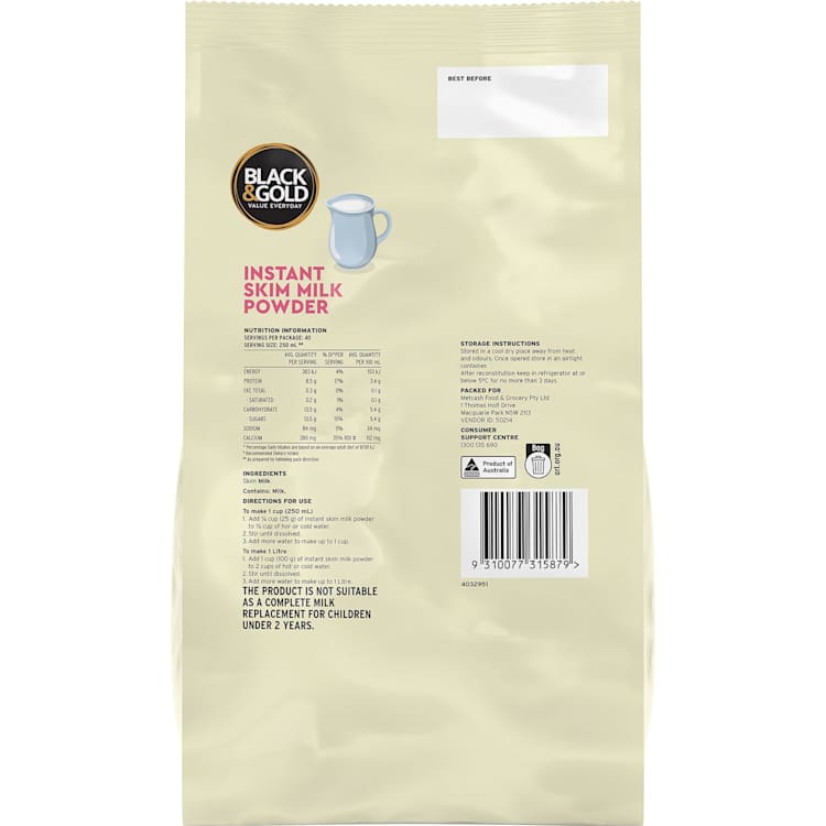 Black & Gold Instant Skim Milk Powder