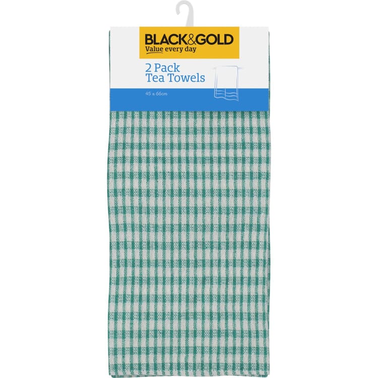 Black & Gold Tea Towel