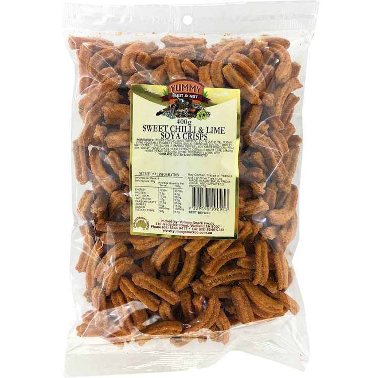 Yummy Soya Crisps Sweet Chilli & Lime