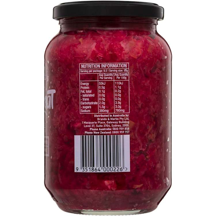 Bryne Co Sauerkraut With Beet & Apple