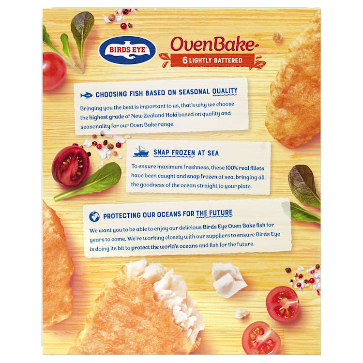Birds Eye Oven Bake Lightly Battered Fish