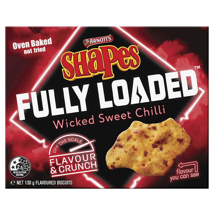 Arnott's Shapes Fully Loaded Wicked Sweet Chilli