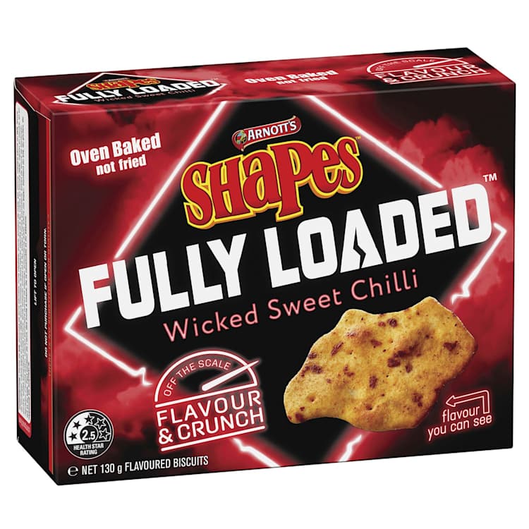 Arnott's Shapes Fully Loaded Wicked Sweet Chilli