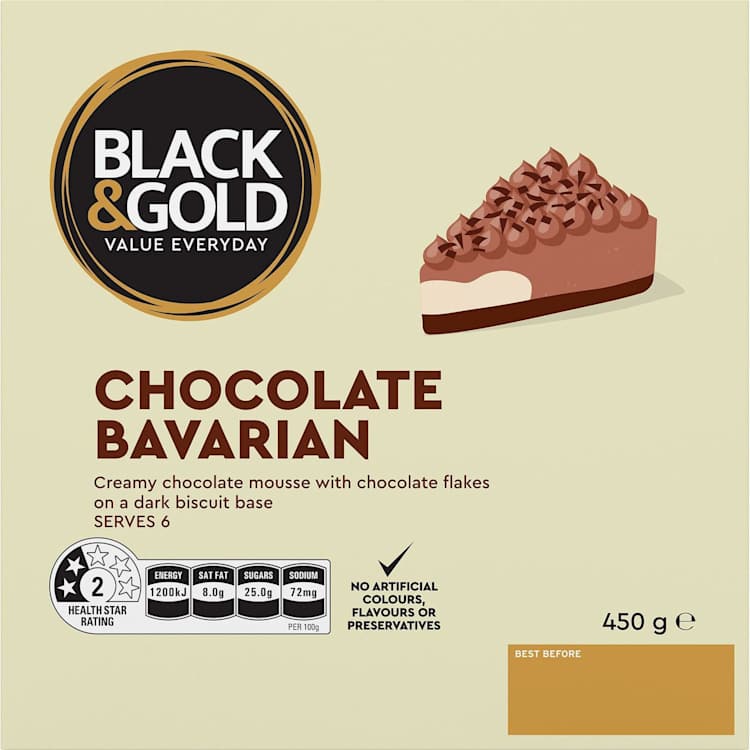 Black & Gold Chocolate Bavarian