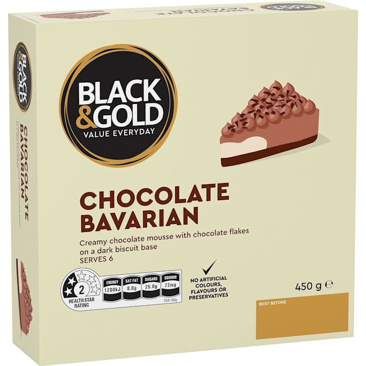 Black & Gold Chocolate Bavarian