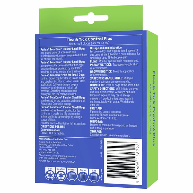 Total care flea and tick control top