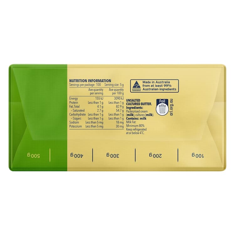 Western Star Chef's Choice Unsalted Cultured Butter