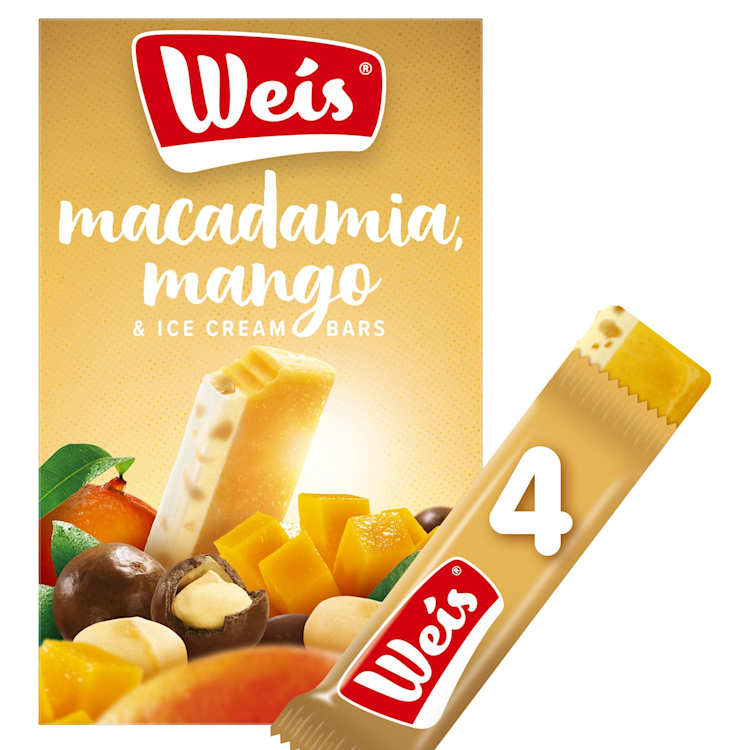 Weis Ice Cream & Fruit Bar Macadamia Mango Cream