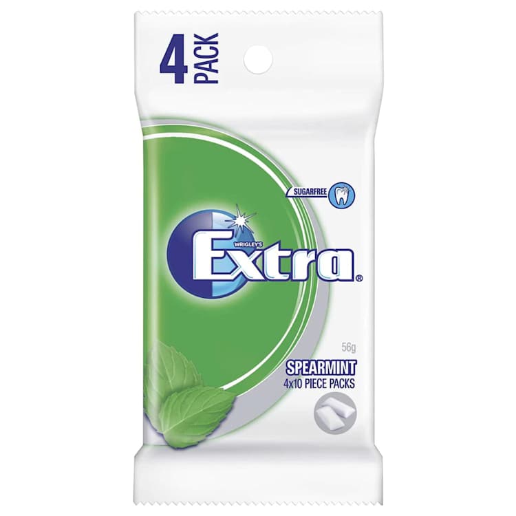 Extra White Spearmint Chewing Gum Sugar Free