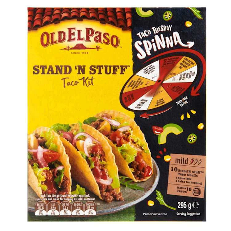 Old El Paso Stand 'N Stuff Mild 10 Taco Kit