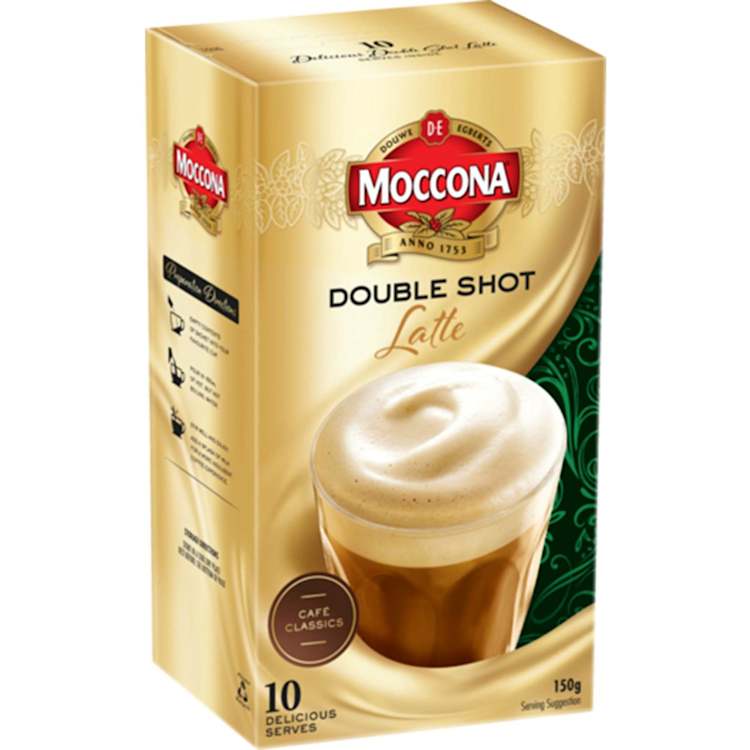 Moccona Coffee Sachets Double Shot Latte
