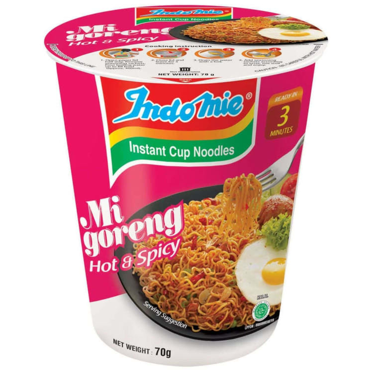 Indomie Mi Goreng Hot and Spicy Cup Noodles