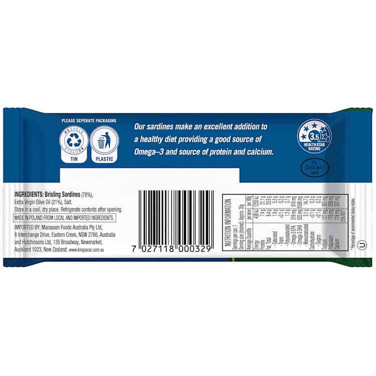 King Oscar Sardines In Olive Oil