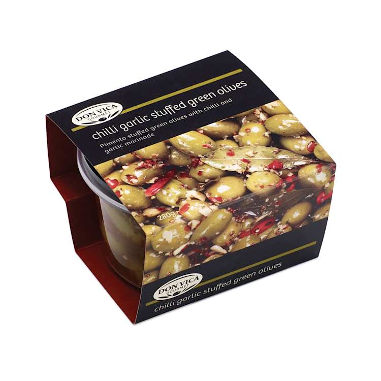 Don Vica Chilli Garlic Stuffed Green Olives