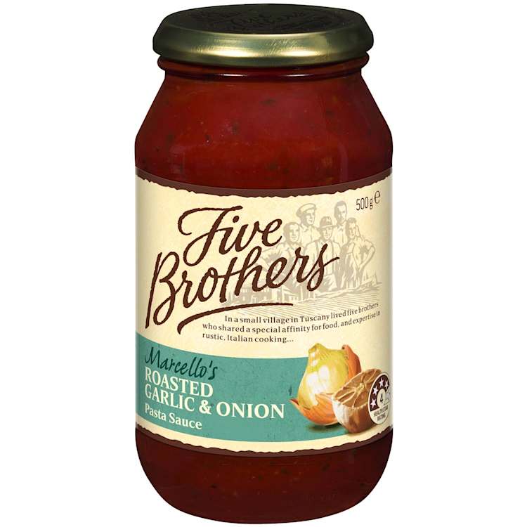 Five Brothers Oven Roasted Garlic & Onion Pasta Sauce