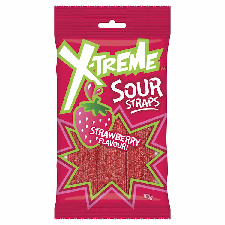 X-Treme Sour Strap Strawberry