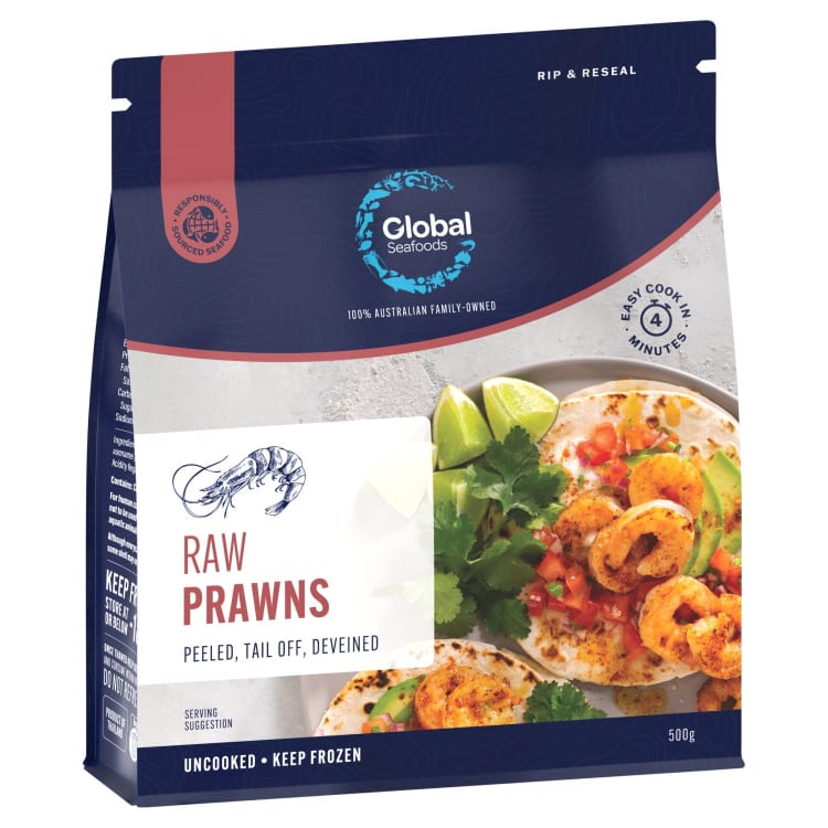 Global Seafoods Raw Prawn Meat