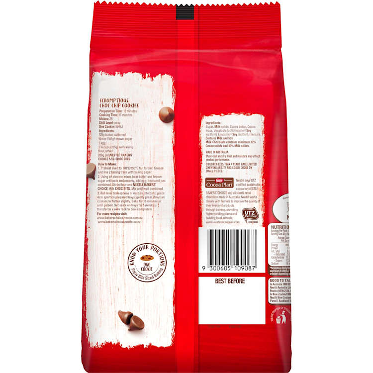 Nestlé Baker's Choice Choc Bits Milk Chocolate