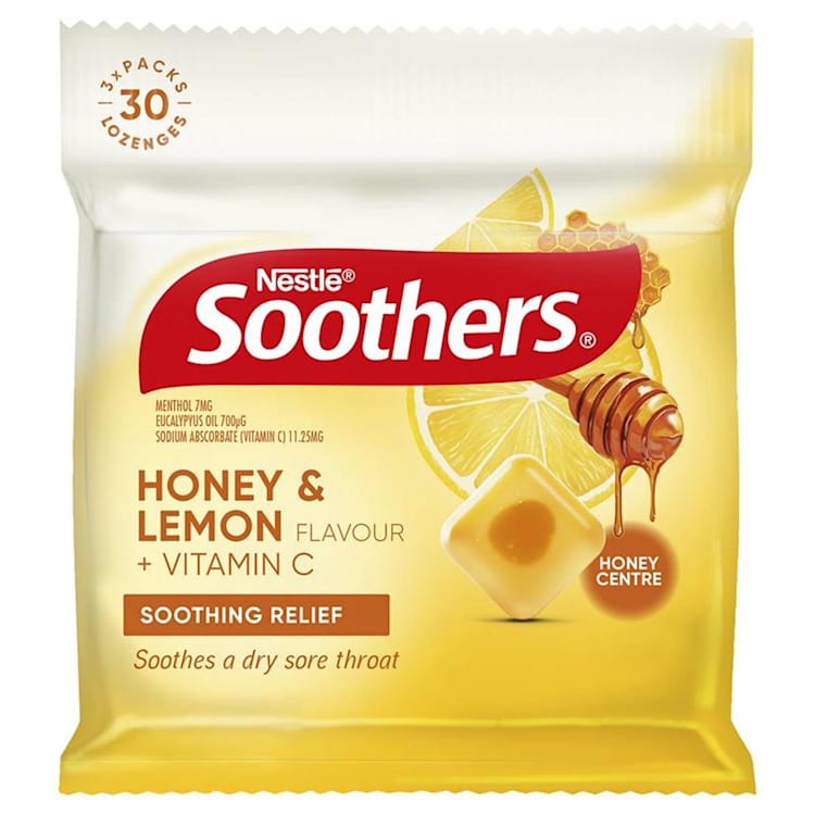 Soothers Honey & Lemon Lozenges