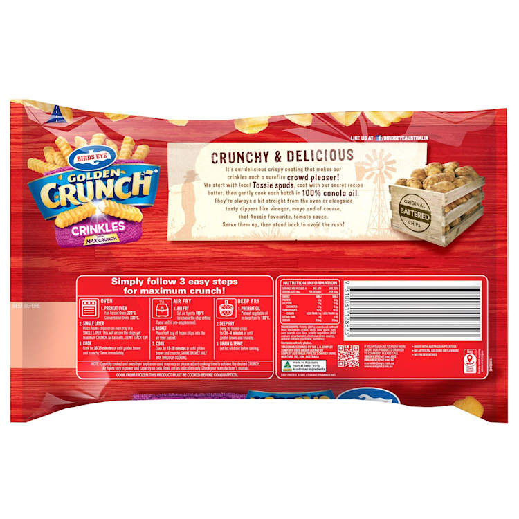 Birds Eye Crinkle Golden Crunch