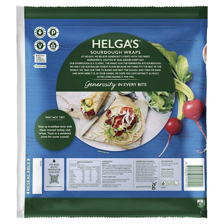 Helga's Sourdough Wraps