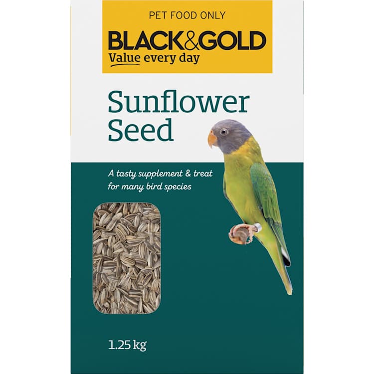 Black & Gold Sunflower Bird Seed