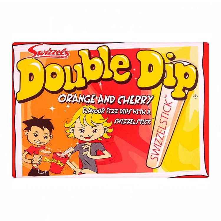 Swizzels Double Dip Orange & Cherry Flavour Dips