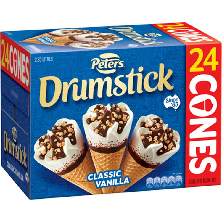 Peters Drumstick Ice Cream Vanilla