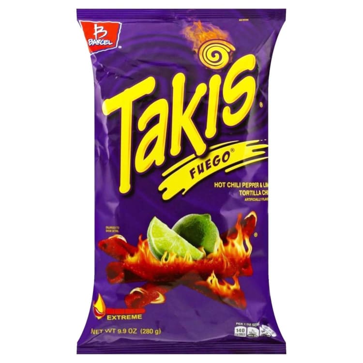 Takis Fuego Hot Chilli Pepper & Lime Tortilla Chips