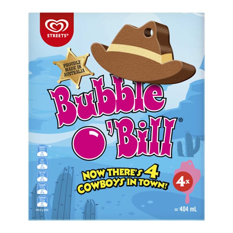 Streets Bubble O'Bill Ice Cream Sticks
