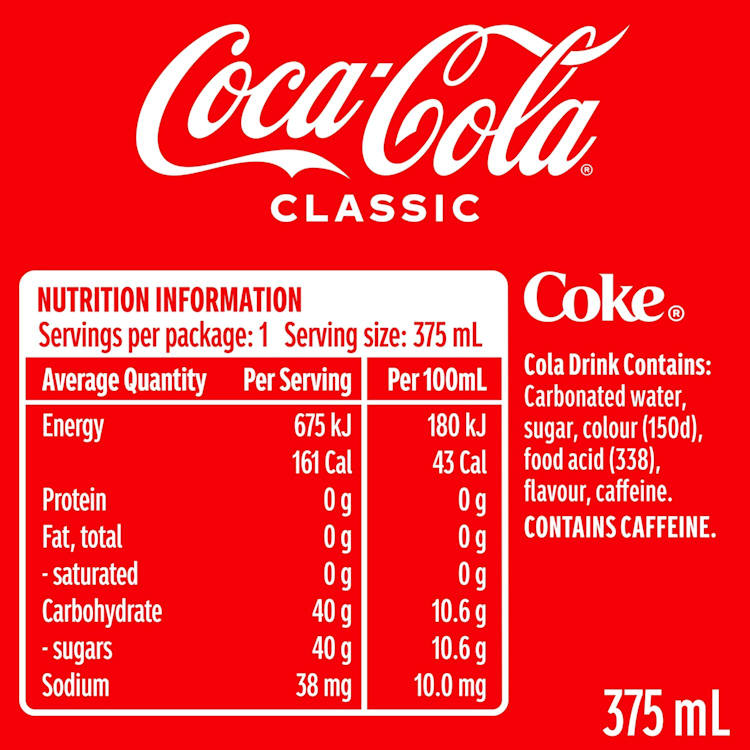 Coca-Cola Classic Soft Drink Can