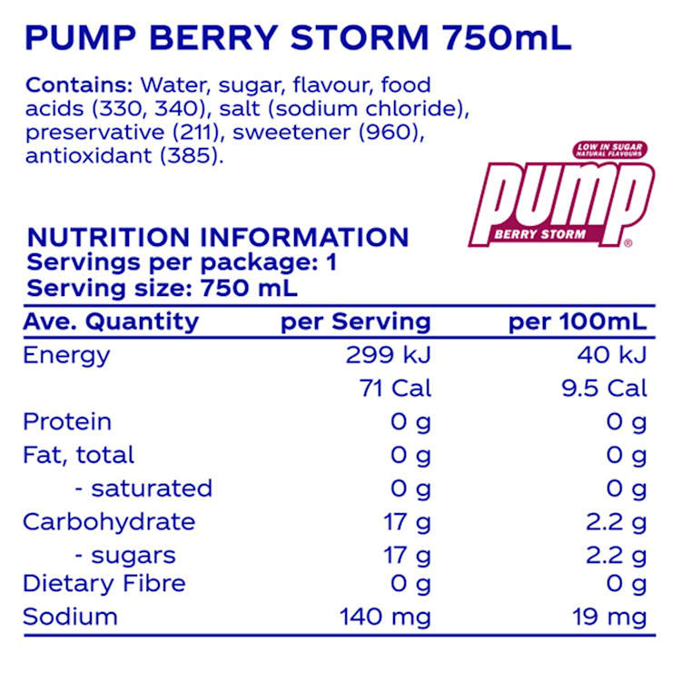 Pump Berry Storm Water Bottle