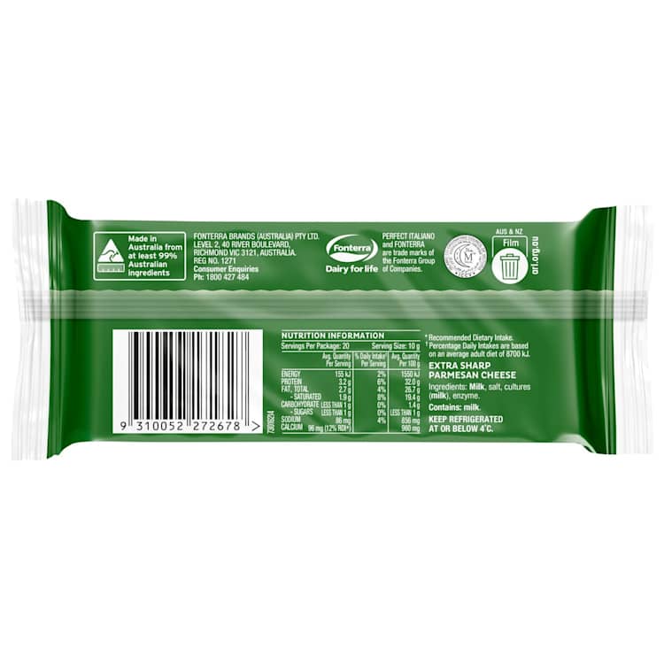 Perfect Italiano Extra Sharp Parmesan Cheese