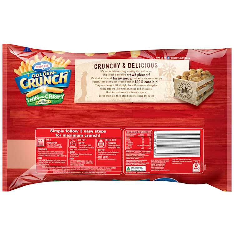 Birds Eye Chips Golden Crunch