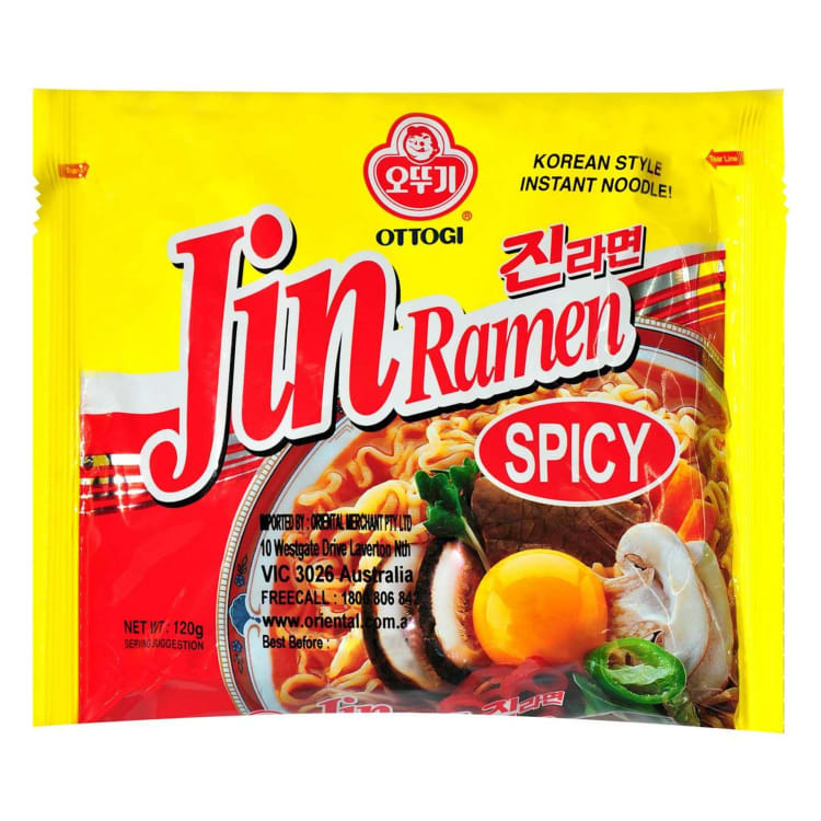 Ottogi Jin Ramen Spicy Noodles