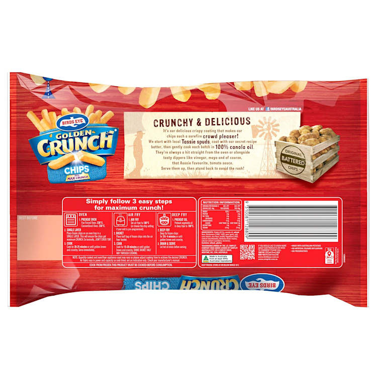 Birds Eye Golden Crunch Straight Cut Chips