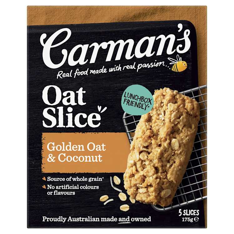 Carmans Oat Slice Golden Oat & Coconut